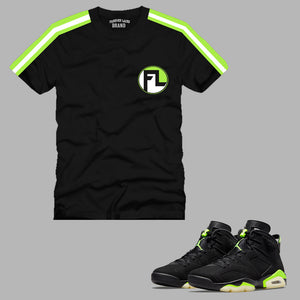 Forever Laced FL T-Shirt to match Retro Jordan 6 Electric Green