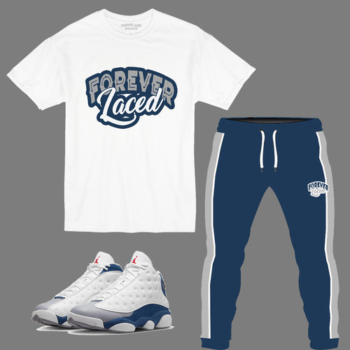 Forever Laced Outfit to match Retro Jordan 13 French Blue
