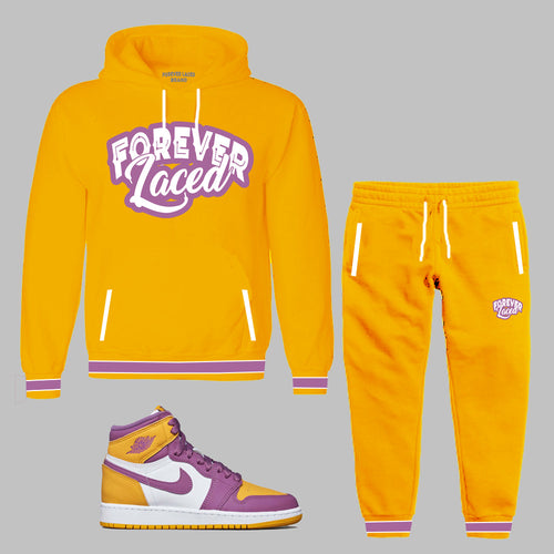 Forever Laced Hoodie Sweatsuit to match Retro Jordan 1 Brotherhood