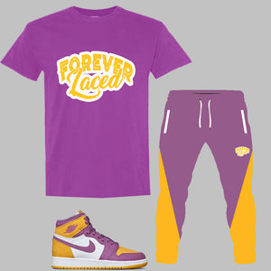 Forever Laced Outfit to match Retro Jordan 1 Brotherhood