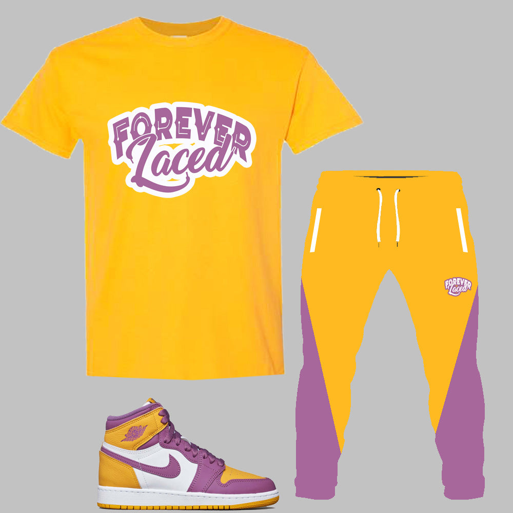 Forever Laced 1 Outfit to match Retro Jordan 1 Brotherhood