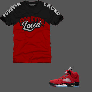 Forever Laced CH T-Shirt to match Retro Jordan 5 Raging Bull