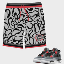 Load image into Gallery viewer, Forever Laced Shorts to match Retro Jordan 4 Infrared