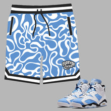 Load image into Gallery viewer, Forever Laced Shorts to match Retro Jordan 6 UNC