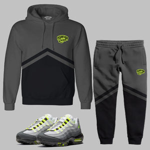 Forever Laced Hooded Sweatsuit to match Nike Air Max 95 OG Neon sneakers