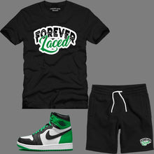 Load image into Gallery viewer, Forever Laced Short Set to match Retro Jordan 1 Lucky Green sneakers