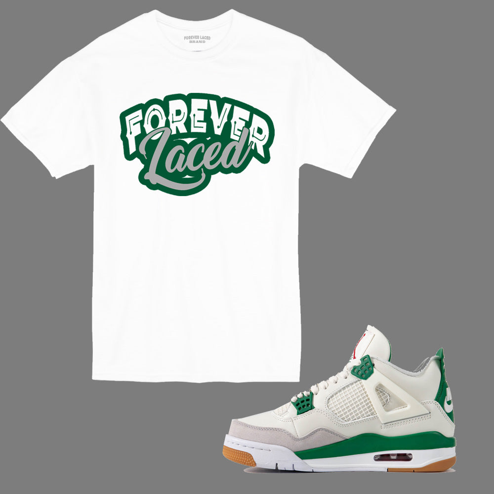 Forever Laced T-Shirt to match Retro Jordan Pine Green sneakers