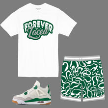 Load image into Gallery viewer, Forever Laced 1 Short Set to match the Retro Jordan 4 Pine Green sneakers