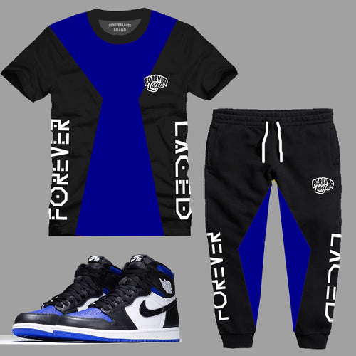 Forever Laced T-Shirt Set to match Retro Jordan 1 Royal Toe