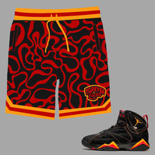 Load image into Gallery viewer, Forever Laced Shorts to match Retro Jordan 7 Citrus