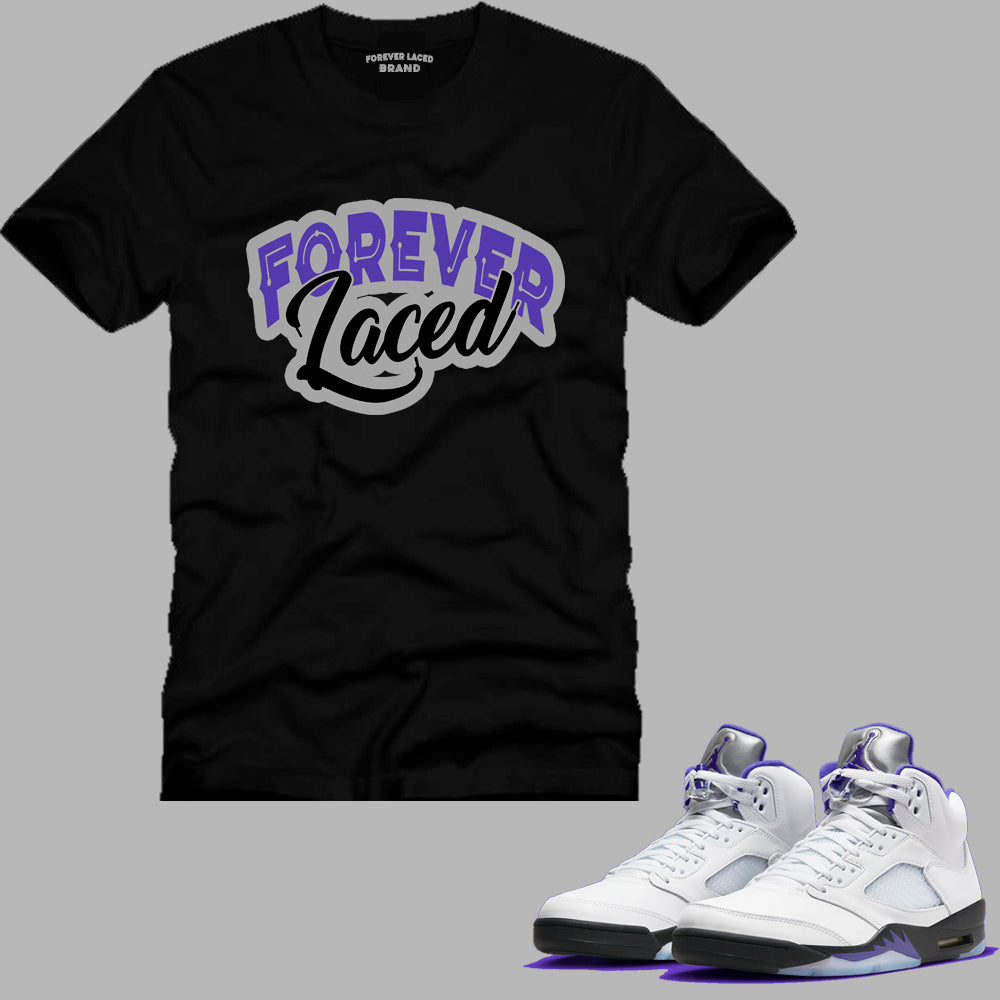 Forever Laced T-Shirt to match Retro Jordan 5 Concord