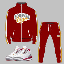 Load image into Gallery viewer, Forever Laced Tracksuit to match Retro Jordan 3 Cardinal Red