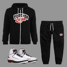 Load image into Gallery viewer, Forever Laced Zipped Hoodie Sweatsuit to match Retro Jordan 2  OG Chicago