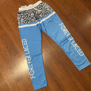 Forever Laced UNC Track Pants to match Retro Jordan 3 UNC