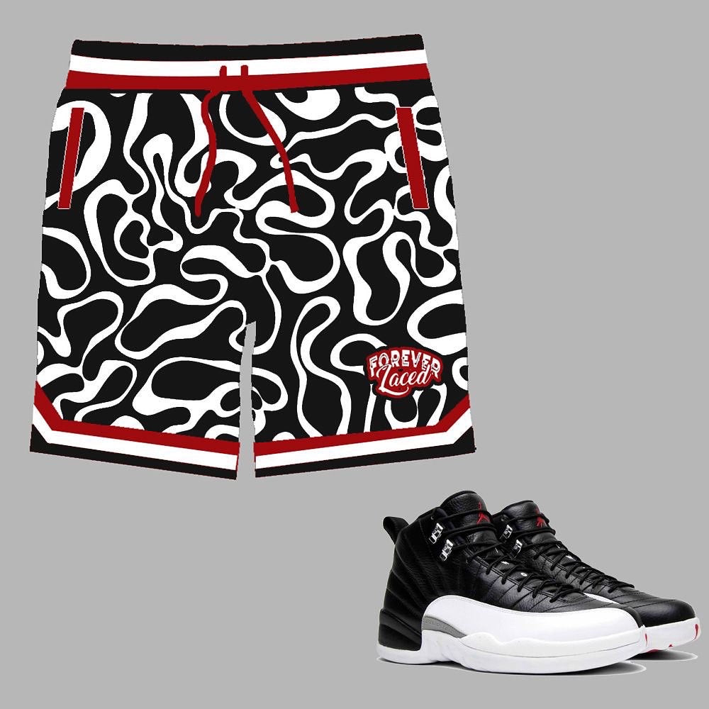 Forever Laced Shorts to match Retro Jordan 12 Playoffs