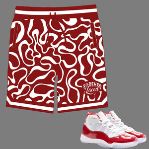 Forever Laced Shorts to match Retro Jordan 11 Cherry