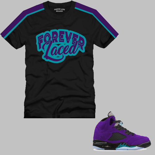 Forever Laced T-Shirt to match Retro Jordan 5 Alternate Grape