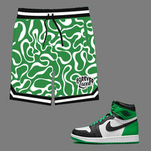 Load image into Gallery viewer, Forever Laced 1 Shorts to match Retro Jordan 1 Lucky Green sneakers