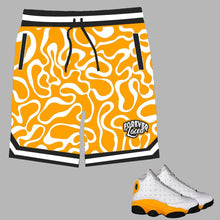 Load image into Gallery viewer, Forever Laced Shorts to match Retro Jordan 13 Del Sol