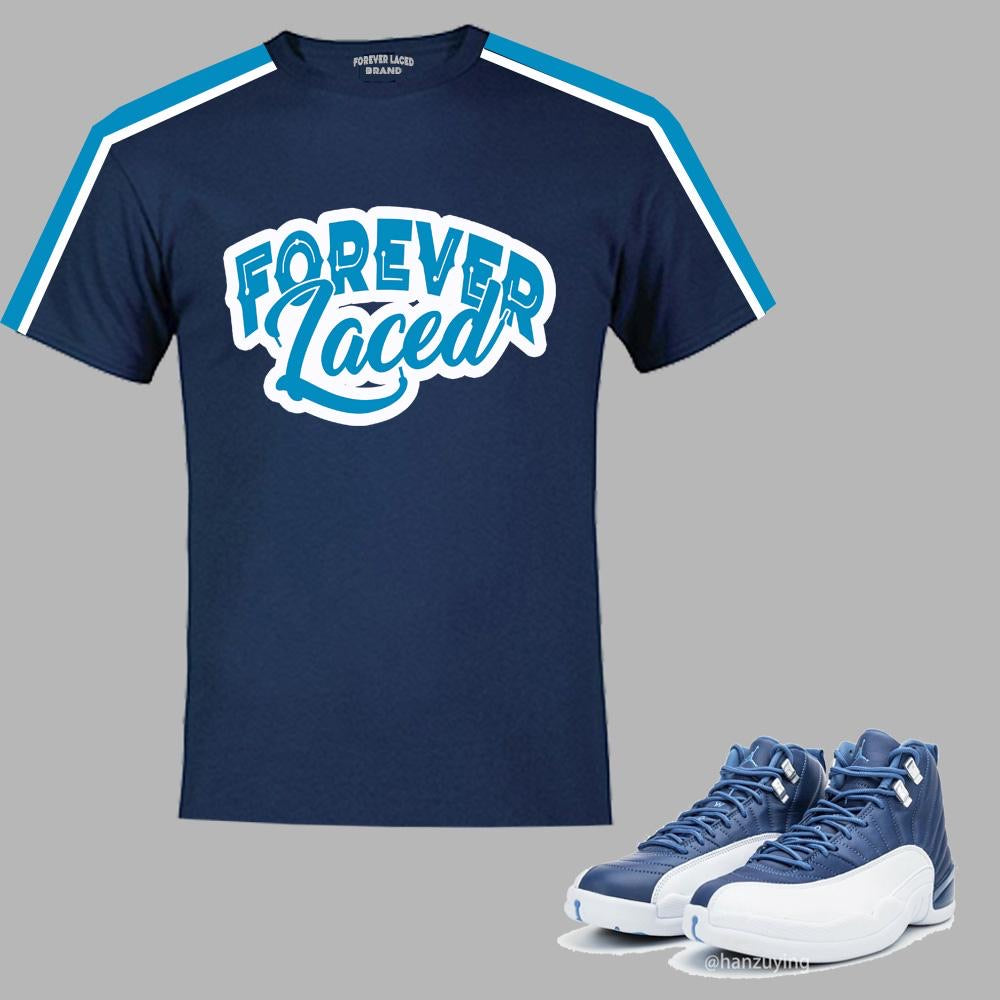 Forever Laced T-Shirt to match Retro Jordan 12 Indigo