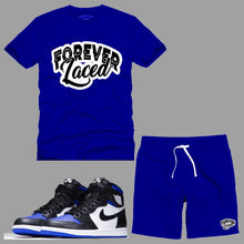 Load image into Gallery viewer, Forever Laced Short Set to match Retro Jordan 1 Royal Toe