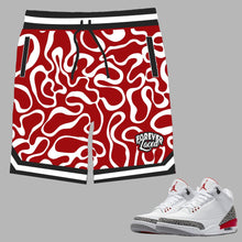 Load image into Gallery viewer, Forever Laced Shorts to match Retro Jordan 3 Katrina