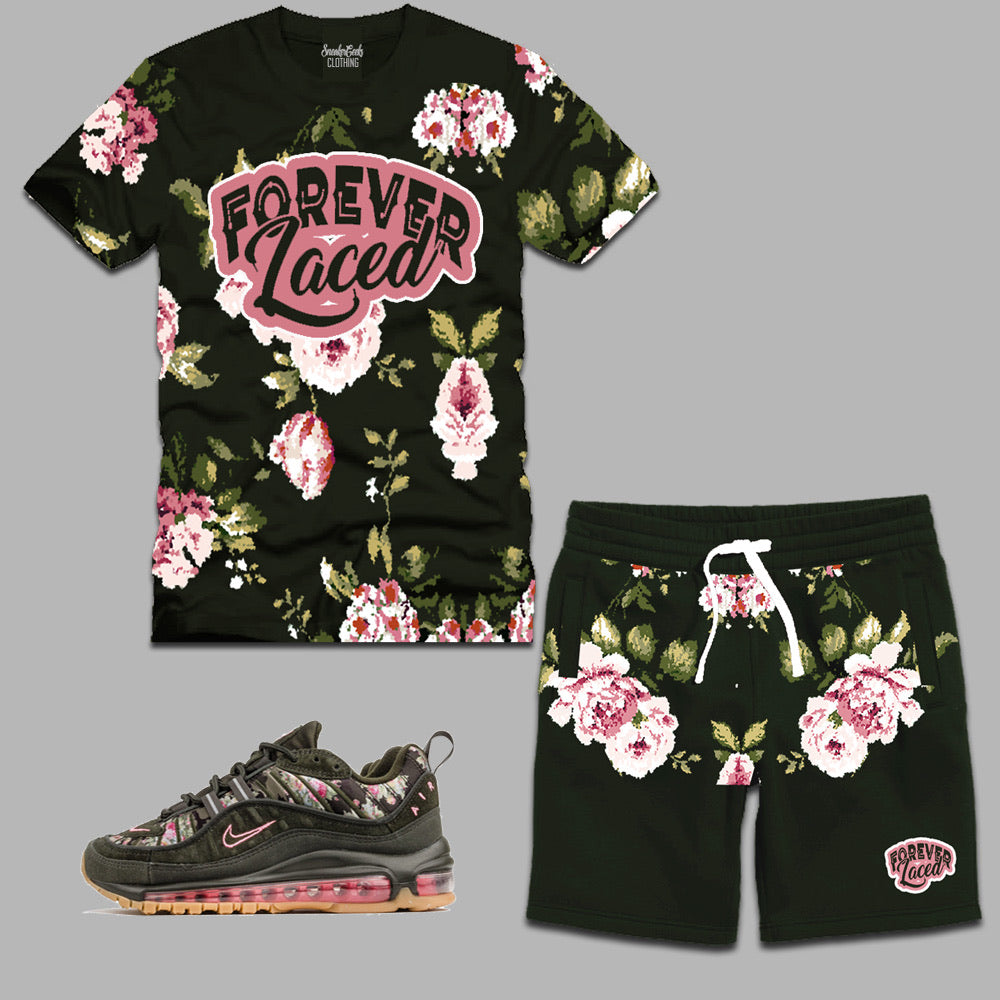 Forever Laced Short Set to match Air Max 98 DigiFloral