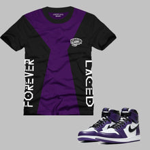 Load image into Gallery viewer, Forever Laced T-Shirt to match Retro Jordan 1 Court Purple 2.0