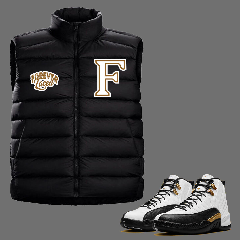 Forever Laced Bubble Vest to match Retro Jordan 12 Royalty