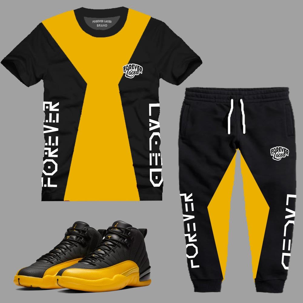 Forever Laced T-Shirt Set to match Retro Jordan 12 University Gold