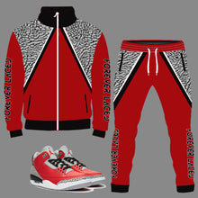 Load image into Gallery viewer, Forever Laced Tracksuit to match Retro Jordan 3 Chicago All-Star