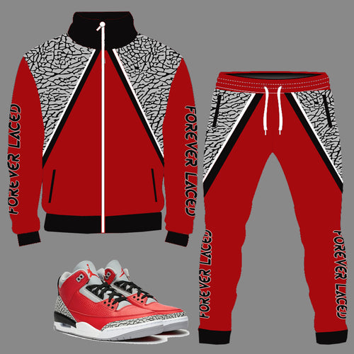 Forever Laced Tracksuit to match Retro Jordan 3 Chicago All-Star