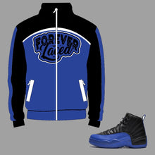 Load image into Gallery viewer, Forever Laced Active Track Jacket to match Retro Jordan 12 Game Royal