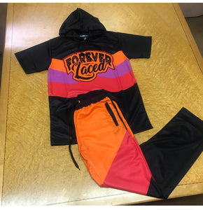 Forever Laced Active Short Sleeve Hoodie Set